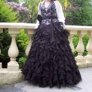 Black and silver Prom/Wedding Dress